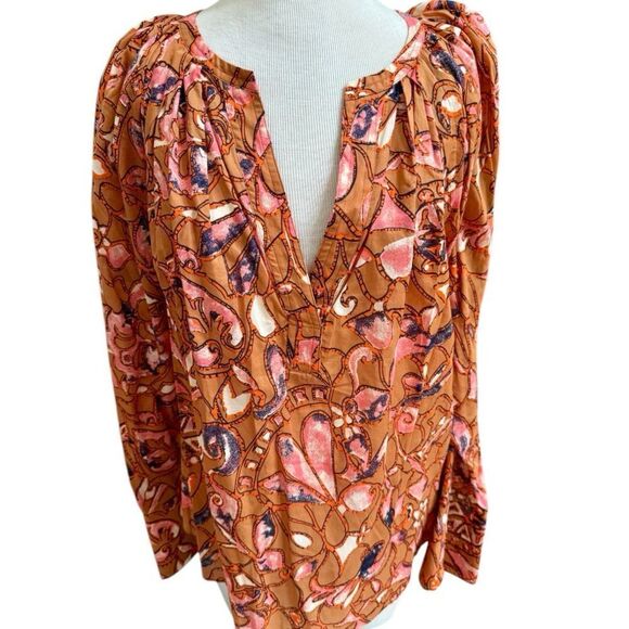 ALC cotton bronze blouse. Oversized and cool & light for spring/summer. - Picture 2 of 8